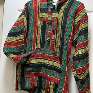 Baja Hoodie Poncho Size M